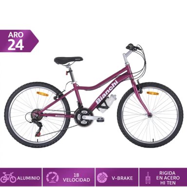 BICICLETA DE PASEO BIANCHI CLASSIC ST LADY ARO 24 - 1