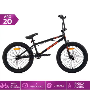 BICICLETA INFANTIL BIANCHI FREESTYLE NEGRO ARO 20 - 1