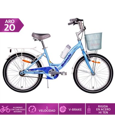 BICICLETA DE PASEO BIANCHI STREET ST LADY ARO 20 - 1