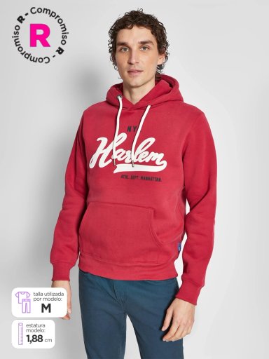 POLERÓN HOMBRE ROBERT LEWIS ALGODÓN HOODIE ESTAMPADO - 1