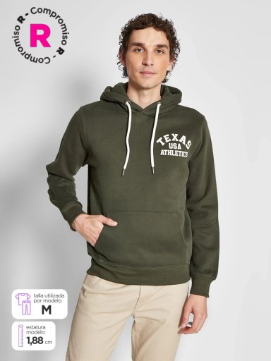 POLERÓN HOMBRE ROBERT LEWIS ALGODÓN HOODIE ESTAMPADO - 1
