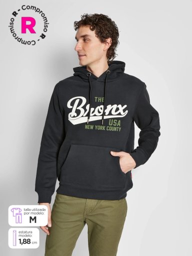 POLERÓN HOMBRE ROBERT LEWIS ALGODÓN HOODIE ESTAMPADO - 1