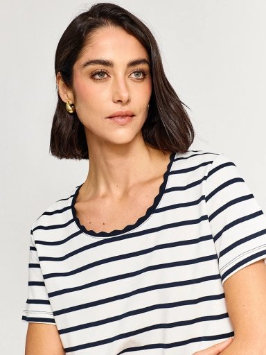 POLERA MUJER CACHAREL ALGODÓN MANGA 3/4 - 3