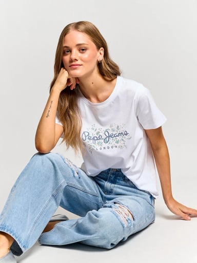 POLERA MUJER PEPE JEANS ALGODÓN PRINT - 4