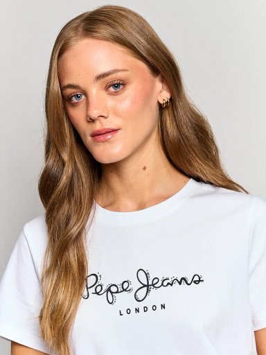 POLERA MUJER PEPE JEANS ALGODÓN BRILLOS - 3