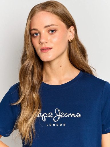 POLERA MUJER PEPE JEANS ALGODÓN BRILLOS - 3
