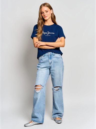 POLERA MUJER PEPE JEANS ALGODÓN BRILLOS - 4