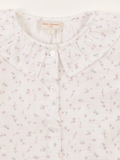 BLUSA MANGA LARGA ALGODÓN NIÑA BABY HARVEST FLORES - 3