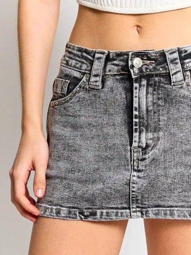 FALDA SHORT MUJER INDEX ALGODÓN TACHAS - 4