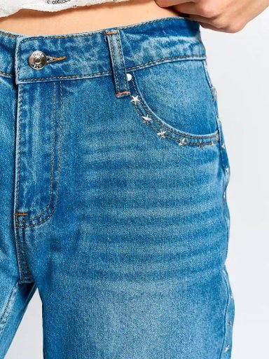 JEANS MUJER INDEX ALGODÓN TACHAS ESTRELLA - 4