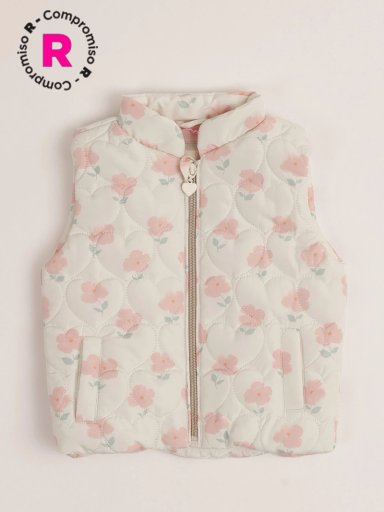 PARKA SIN MANGA NIÑA BABY HARVEST FLORES - 1