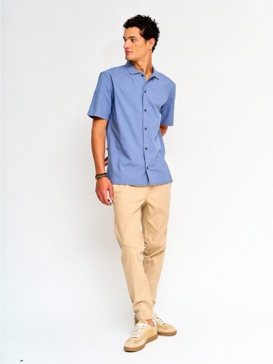PANTALÓN HOMBRE HALF ALGODÓN JOGGER TWILL - 4