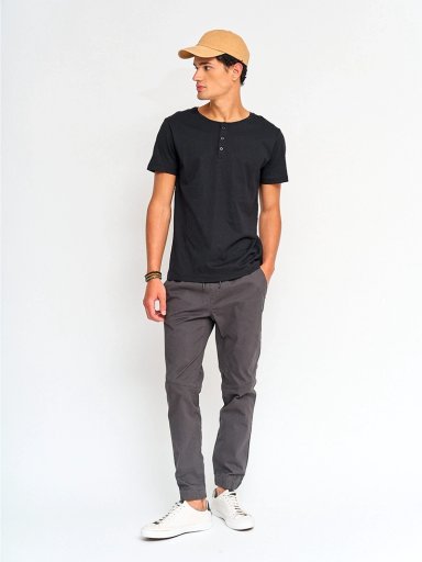 PANTALÓN HOMBRE HALF ALGODÓN JOGGER TWILL - 4
