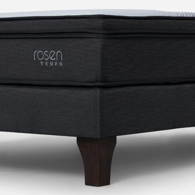 CAMA EUROPEA ROSEN TEMPO 2 PLAZAS + RESPALDO LUCIO GRIS - 5