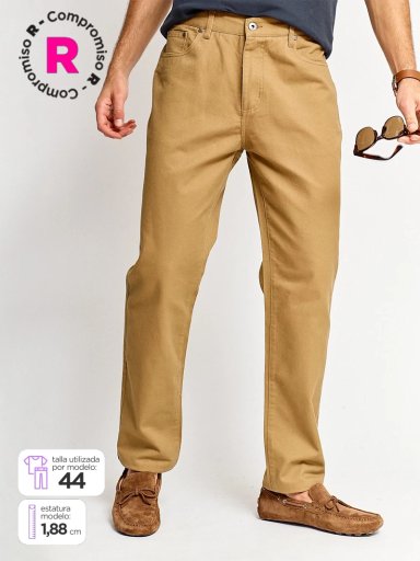 PANTALÓN HOMBRE KENNETH STEVENS ALGODÓN RECTO BOLSILLOS - 1