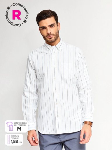 CAMISA HOMBRE KENNETH STEVENS ALGODÓN MANGA LARGA - 1