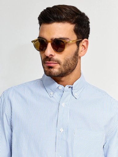 CAMISA HOMBRE KENNETH STEVENS ALGODÓN MANGA LARGA BÁSICA - 3