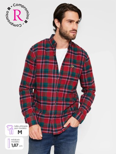 CAMISA HOMBRE ROBERT LEWIS ALGODÓN MANGA LARGA - 1