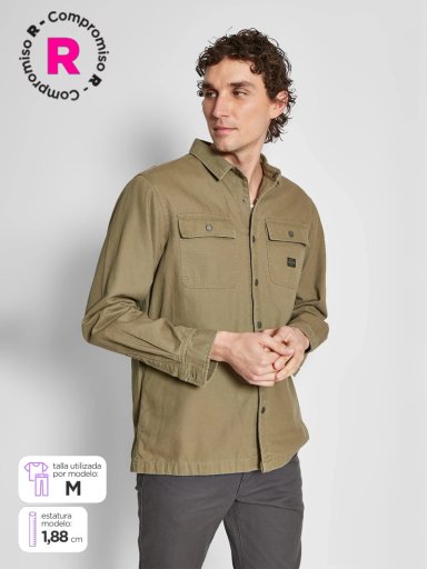 CHAQUETA HOMBRE ROBERT LEWIS ALGODÓN LARGA - 1