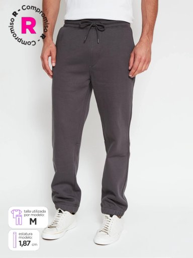 PANTALÓN DE BUZO HOMBRE INDEX ALGODÓN  - 1