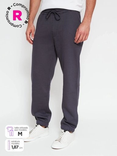 PANTALÓN DE BUZO HOMBRE INDEX ALGODÓN  - 1
