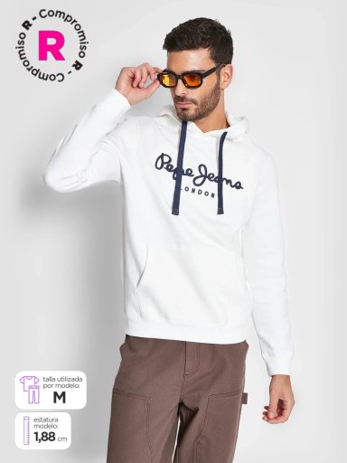 POLERÓN HOMBRE PEPE JEANS ALGODÓN HOODIE BÁSICO - 1