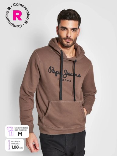 POLERÓN HOMBRE PEPE JEANS ALGODÓN HOODIE BÁSICO - 1