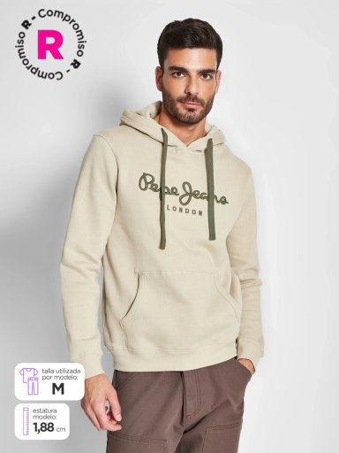 POLERÓN HOMBRE PEPE JEANS ALGODÓN HOODIE BÁSICO - 1