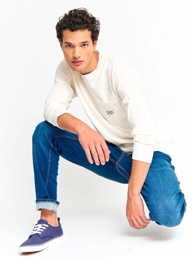 POLERA HOMBRE PEPE JEANS ALGODÓN MANGA LARGA BÁSICA - 4