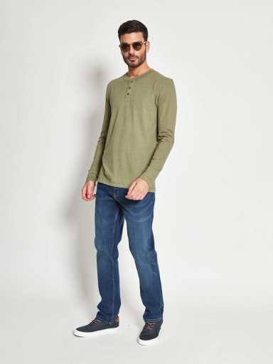 POLERA HOMBRE ROBERT LEWIS ALGODÓN MANGA LARGA BÁSICA - 4