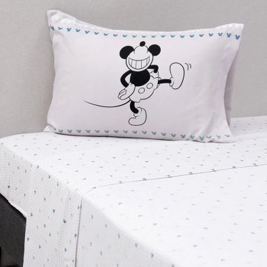 JUEGO DE SÁBANAS DISNEY MICKEY MOVING 1.5PL - 1
