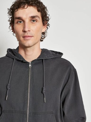 CHAQUETA HOMBRE INDEX ALGODÓN DENIM CON GORRO - 3