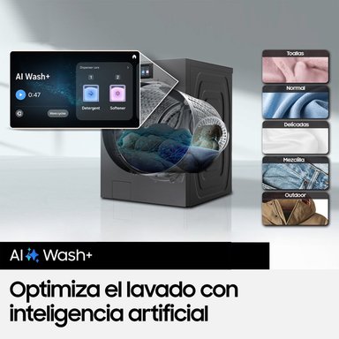 LAVADORA CARGA FRONTAL SAMSUNG BESPOKE AI WF90F25ADSZS 25KG GRAFITO - 5