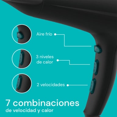 SECADOR DE PELO BEZEL BHR-003 IÓNICO 2200W - 6