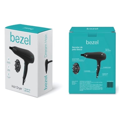 SECADOR DE PELO BEZEL BHR-003 IÓNICO 2200W - 7