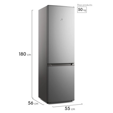 REFRIGERADOR BOTTOM FREEZER MADEMSA MED270 262L FRIO DIRECTO PLATA - 2