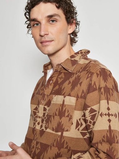SOBRECAMISA HOMBRE BARBADOS ALGODÓN MANGA LARGA TRIBAL - 3