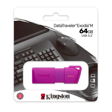 FLASH DRIVE USB KINGSTON DTXM NEÓN 64GB - 4