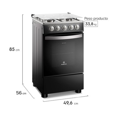 COCINA A GAS MADEMSA 4 QUEMADORES FM4LP - 2