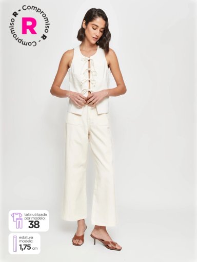 JEANS MUJER MARQUIS ALGODÓN CULOTTE - 1