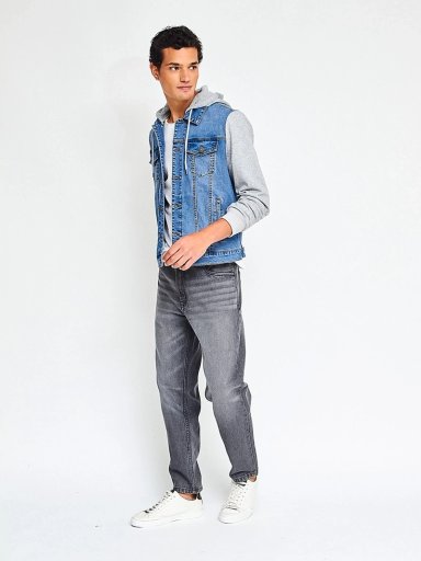 CHAQUETA HOMBRE INDEX ALGODÓN DENIM CON POLERÓN - 4