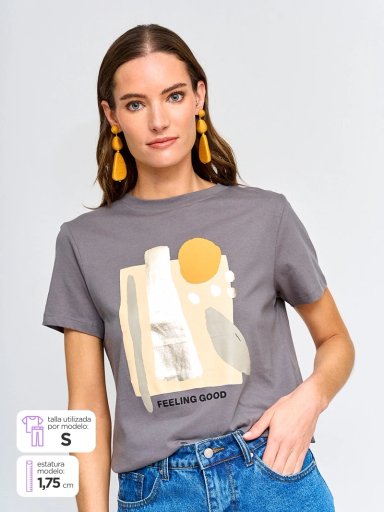 POLERA MUJER SFERA ALGODÓN  - 1