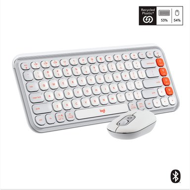 TECLADO INALÁMBRICO LOGITECH POP ICON + MOUSE - 1