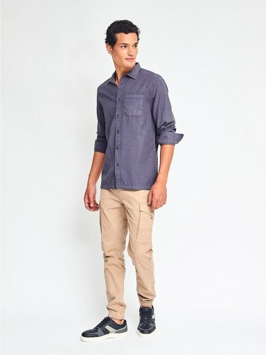 CAMISA HOMBRE BARBADOS MANGA LARGA LISA - 4
