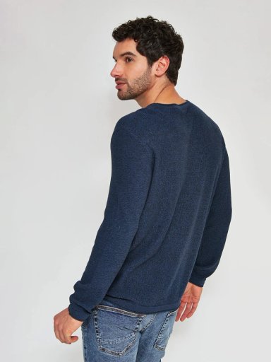 SWEATER HOMBRE BARBADOS ALGODÓN CUELLO REDONDO BÁSICO - 2