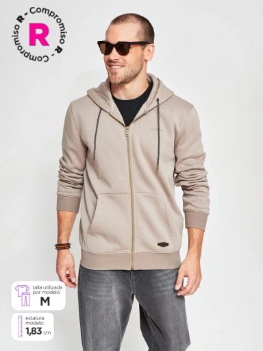 POLERÓN HOMBRE CLOUDBREAK ALGODÓN BÁSICO FULL ZIPPER - 1