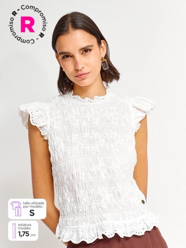 BLUSA MUJER REGATTA ALGODÓN MANGA CORTA - 1