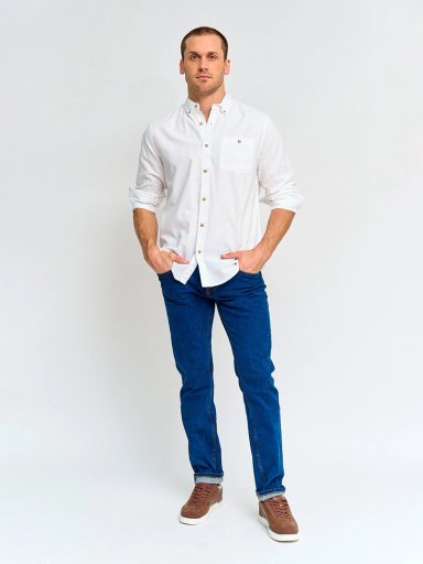 CAMISA HOMBRE ROBERT LEWIS ALGODÓN MANGA LARGA - 4