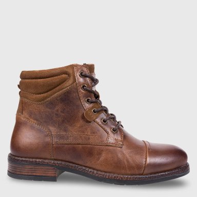 BOTINES HOMBRE BARBADOS BUTON CUERO - 1