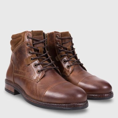 BOTINES HOMBRE BARBADOS BUTON CUERO - 2